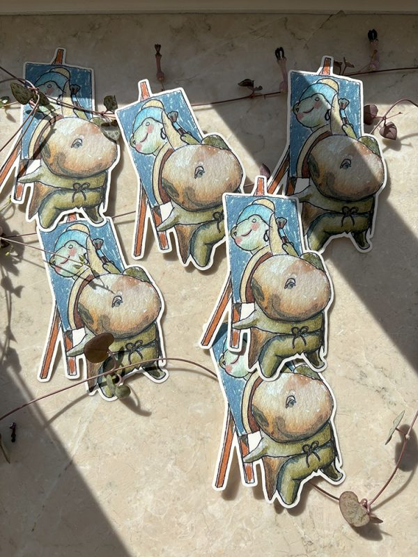 Cute Frog with Easel - Image 2