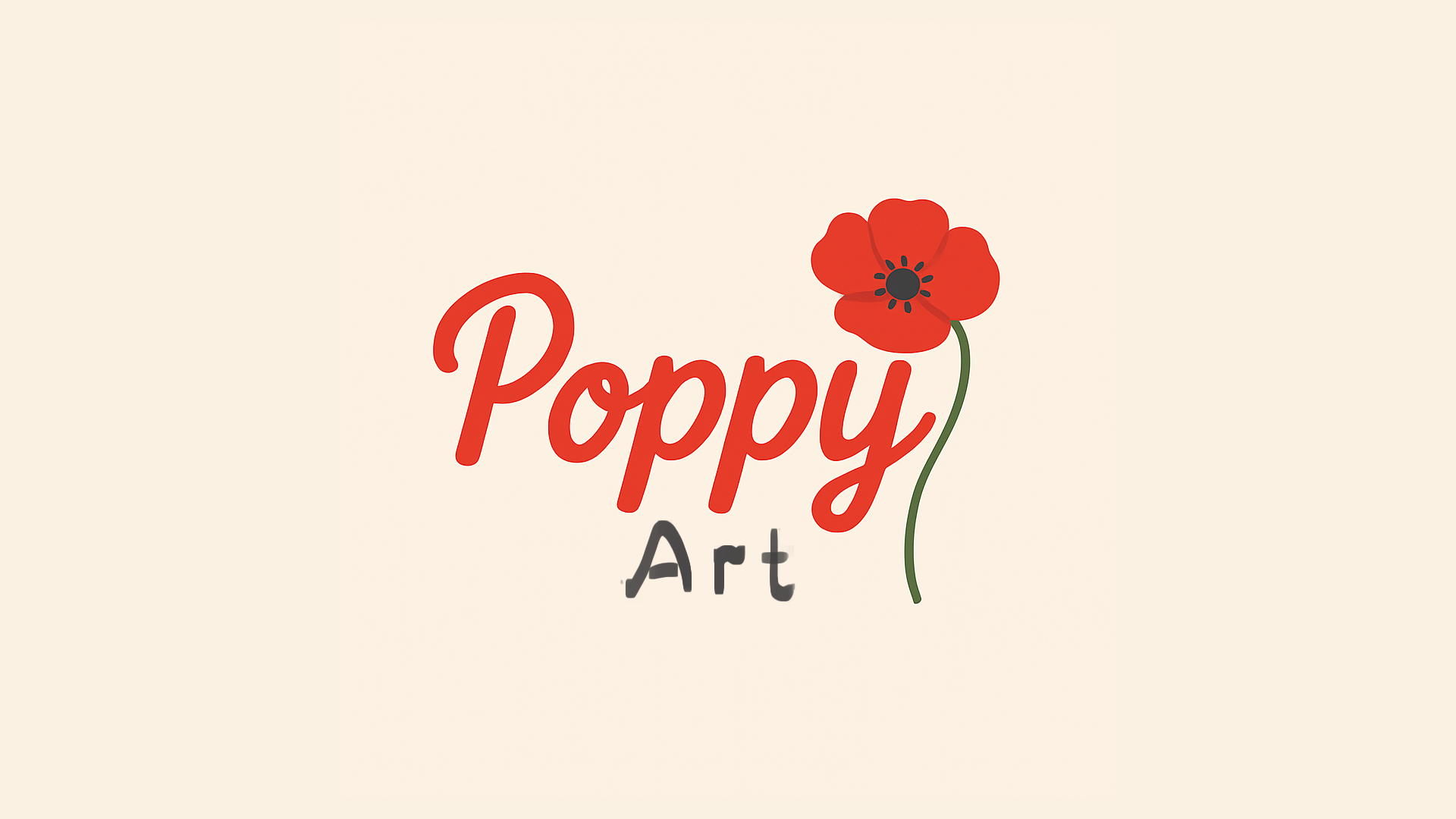 Poppy art logo